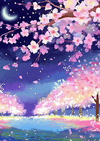 美しい夜桜の着せかえ#79