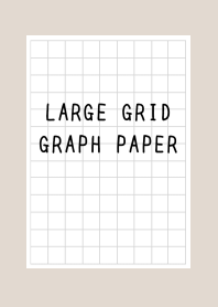 LARGE BLACK GRID GRAPH PAPER-BEIGEj
