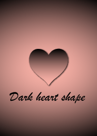 Dark heart shape - Pink 7 -