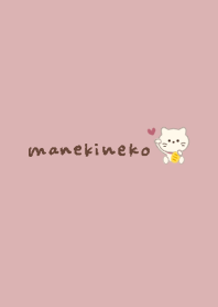 Maneki-neko Theme [ white cat, heart ]