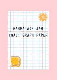 MARMALADE JAM TOAST GRAPH PAPER/PINK