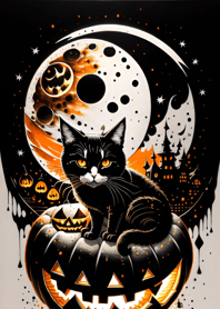 浮世繪萬聖節貓咪 1d16e4