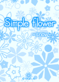 Simple flower -snow-