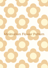 Minimalism Flower Pattern - Caramel