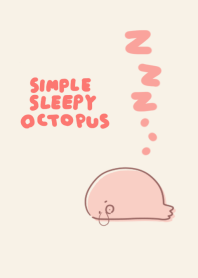 sleepy octopus beige