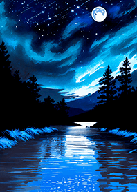 Beautiful starry night view#2006