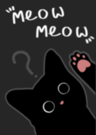 Black cats meow