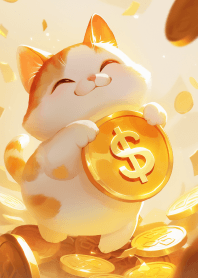 財富自由可愛招財貓