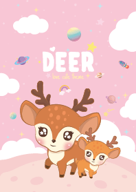 Deer Fat Kawaii Pink