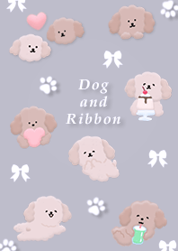 purple Ribbon and Toy Poodle 04_2