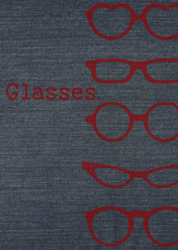 Simple glasses + navy blue