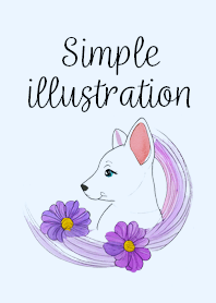 simple illustration15blue