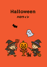 Cute Magical Halloween(sunset orange)