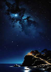 Starry sky by the sea 9572E2