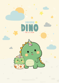 Dino Unicorn Summer Day Cutie