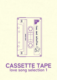 Cassettetape_love Purple navy