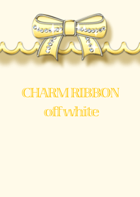 CHARM RIBBON off white