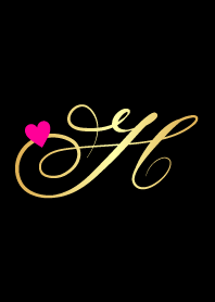 Gold initial - H -