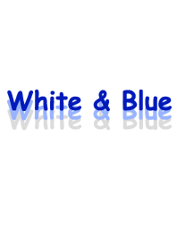 White & Blue
