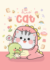 แมวกับไดโนเสาร์ ความน่ารัก 300%