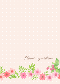 flower garden-simple and elegant-pink