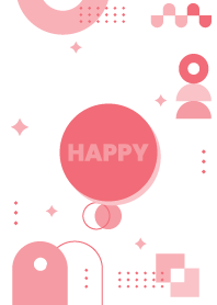 Happy Geometric Froly Pink