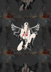 エレキギターと女の子