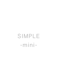 SIMPLE -mini- white