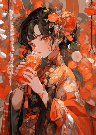 Chinese style anime cute girl