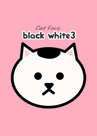 Cat Face -黒白猫３