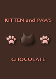 Kitten and paws chocolate