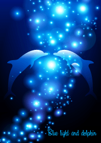 Blue light and dolphin 6.