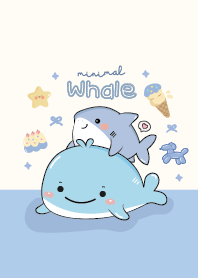Whale & Baby Shark : Blue