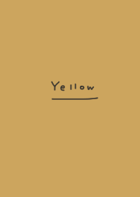 Dull yellow. Loose and simple.