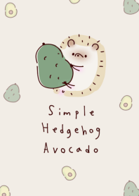 Simple hedgehog avocado.