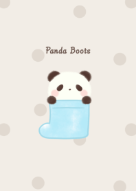 Panda and Boots* -blue- dot
