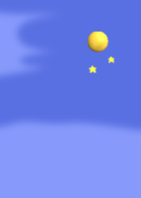 Night sky stars moon
