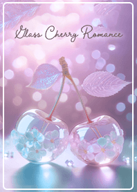 purple Floral Cherry Glass03_2