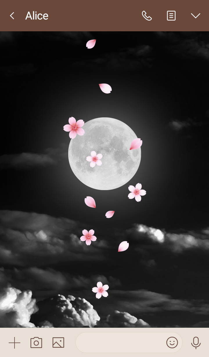 Sakura & Full moon