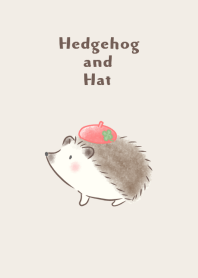 Hedgehog and Hat -red beret-
