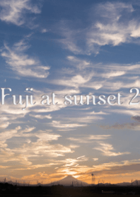 夕焼けの富士 2
