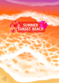 sunset summer beach
