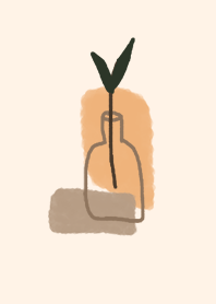 simply leaf in vase