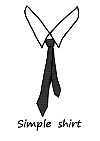 Uma camisa simples e gravata