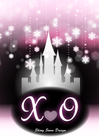 X&O-Initial-Snow Castle-Baby pink