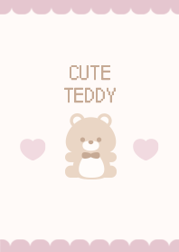 ゆるかわテディ2[ピンクベージュ]
