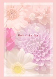 Flowers and hearts. Colorful 58