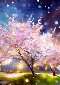 美しい夜桜の着せかえ#2522