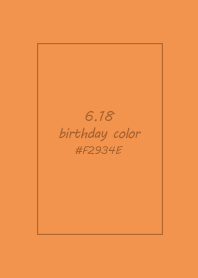 birthday color - June 18