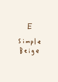 Simple E beige